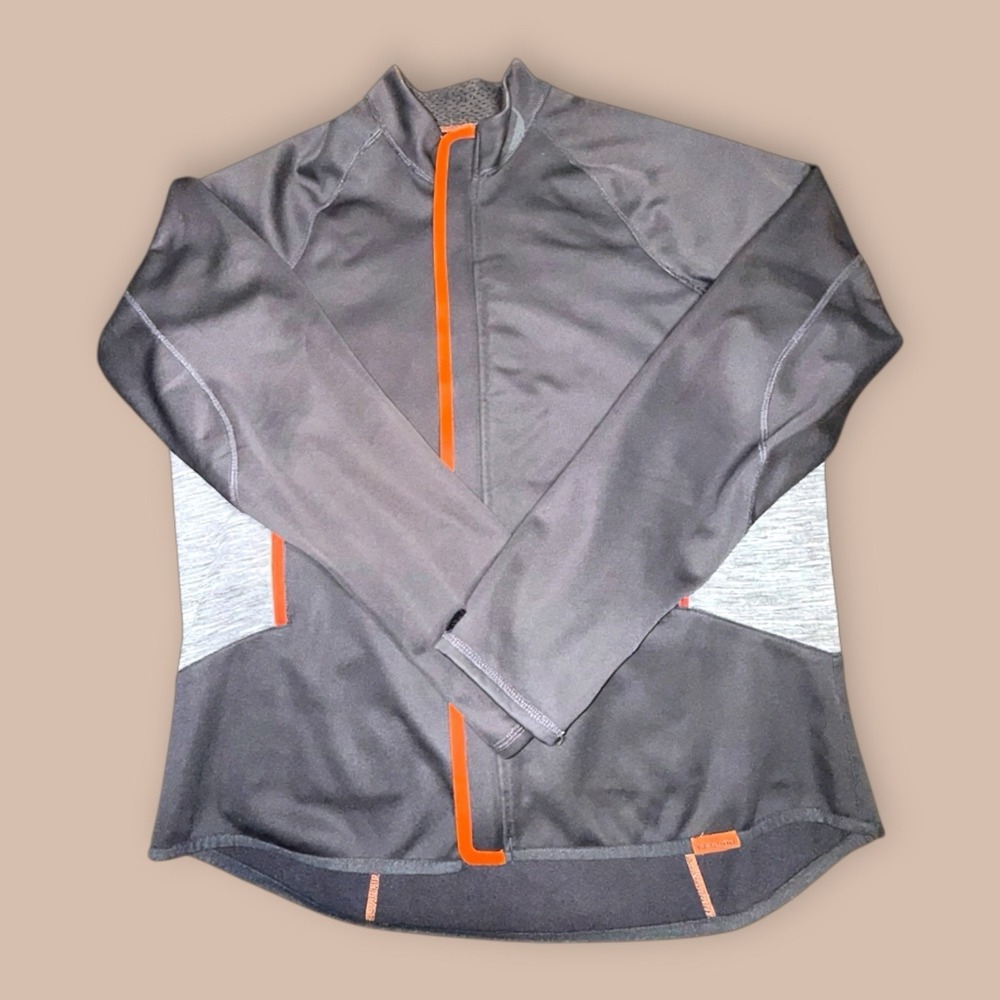 S Sea-Doo BRP Zip Jacket Gray Orange Performance Athletic Men's Size L